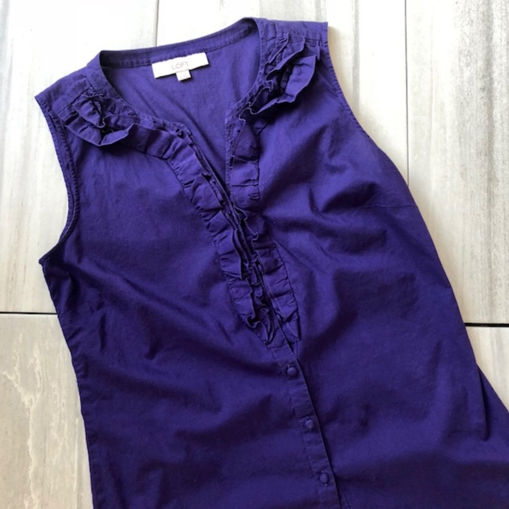 🌺Pretty Purple Ruffle Blouse
